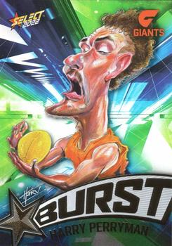 2022 Select AFL Footy Stars - Starburst Caricature - Shatter #SP32 Harry Perryman Front